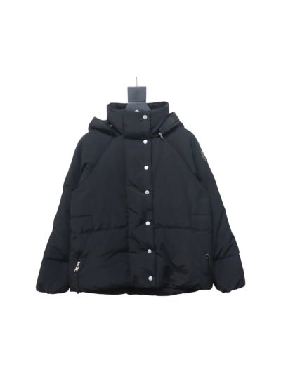 Moncler sleeve label solid color zipper down jacket 01