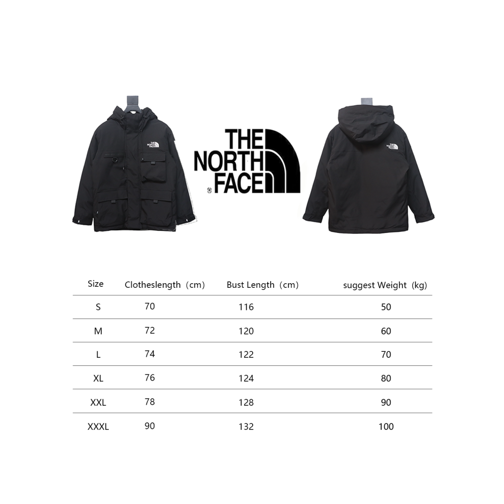 North Face logo letter workwear down jacket 1