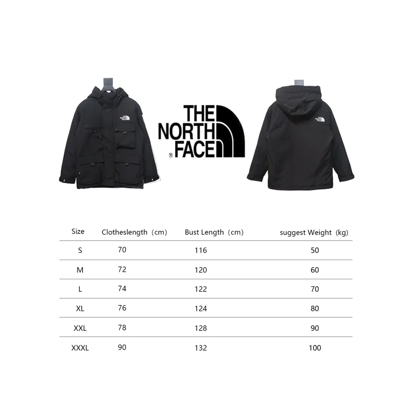 North Face logo letter workwear down jacket 1