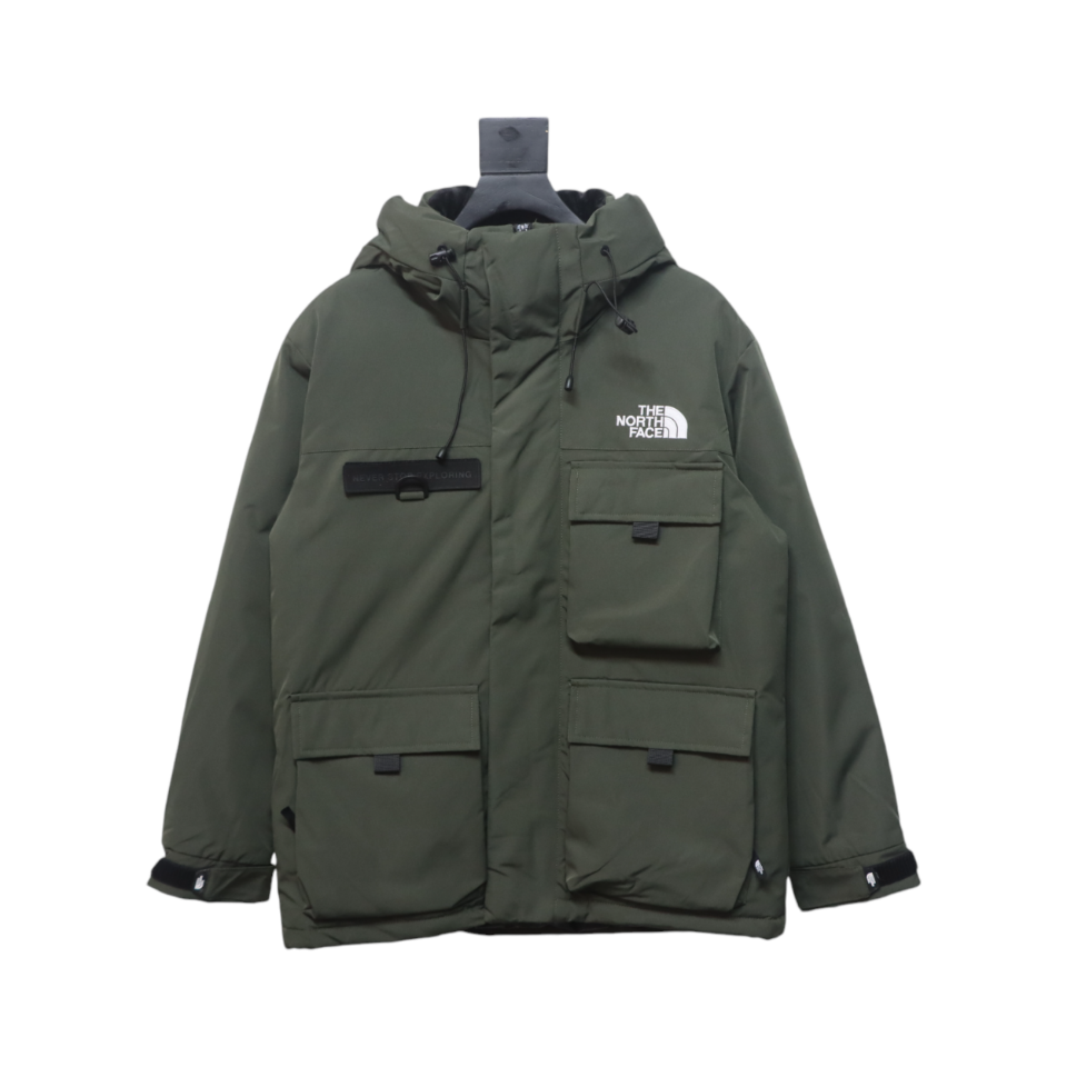 North Face logo letter workwear down jacket 2