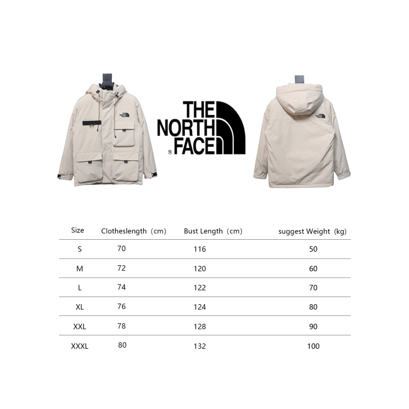 North Face logo letter workwear down jacket 3