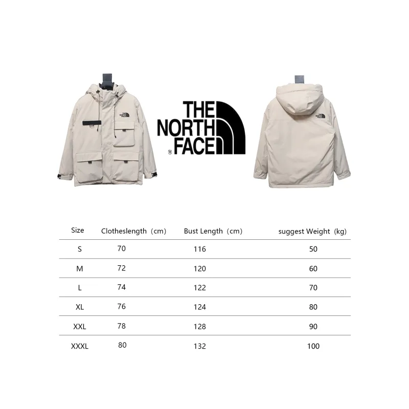 North Face logo letter workwear down jacket 3