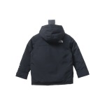 THE NORTH FACE brand logo embroidery hooded fur collar zipper down jacket for children 1