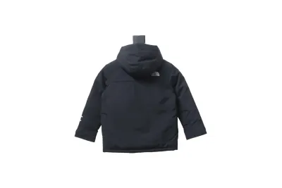 THE NORTH FACE brand logo embroidery hooded fur collar zipper down jacket for children 1 02