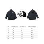 THE NORTH FACE brand logo embroidery hooded fur collar zipper down jacket for children 1