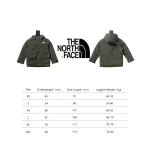 THE NORTH FACE brand logo embroidery hooded fur collar zipper down jacket for children 3