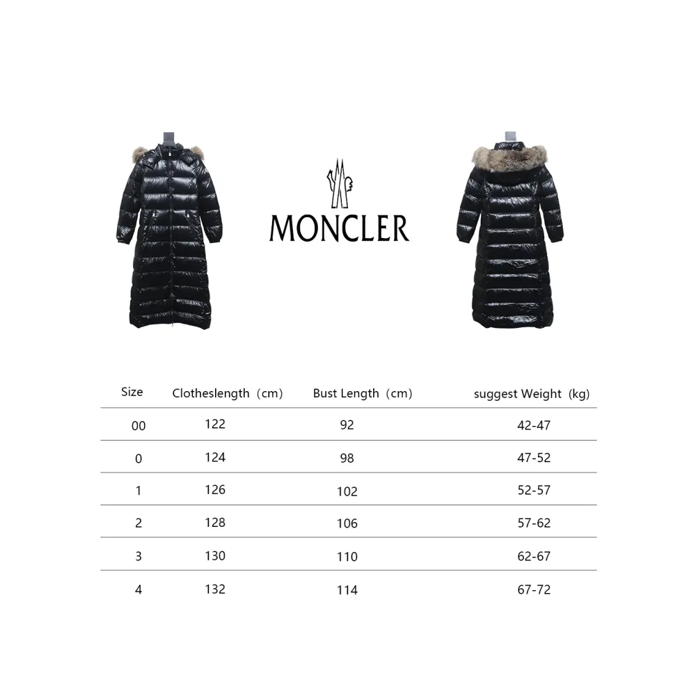 Top Moncler Hudson women's long waist hooded down jacket 1