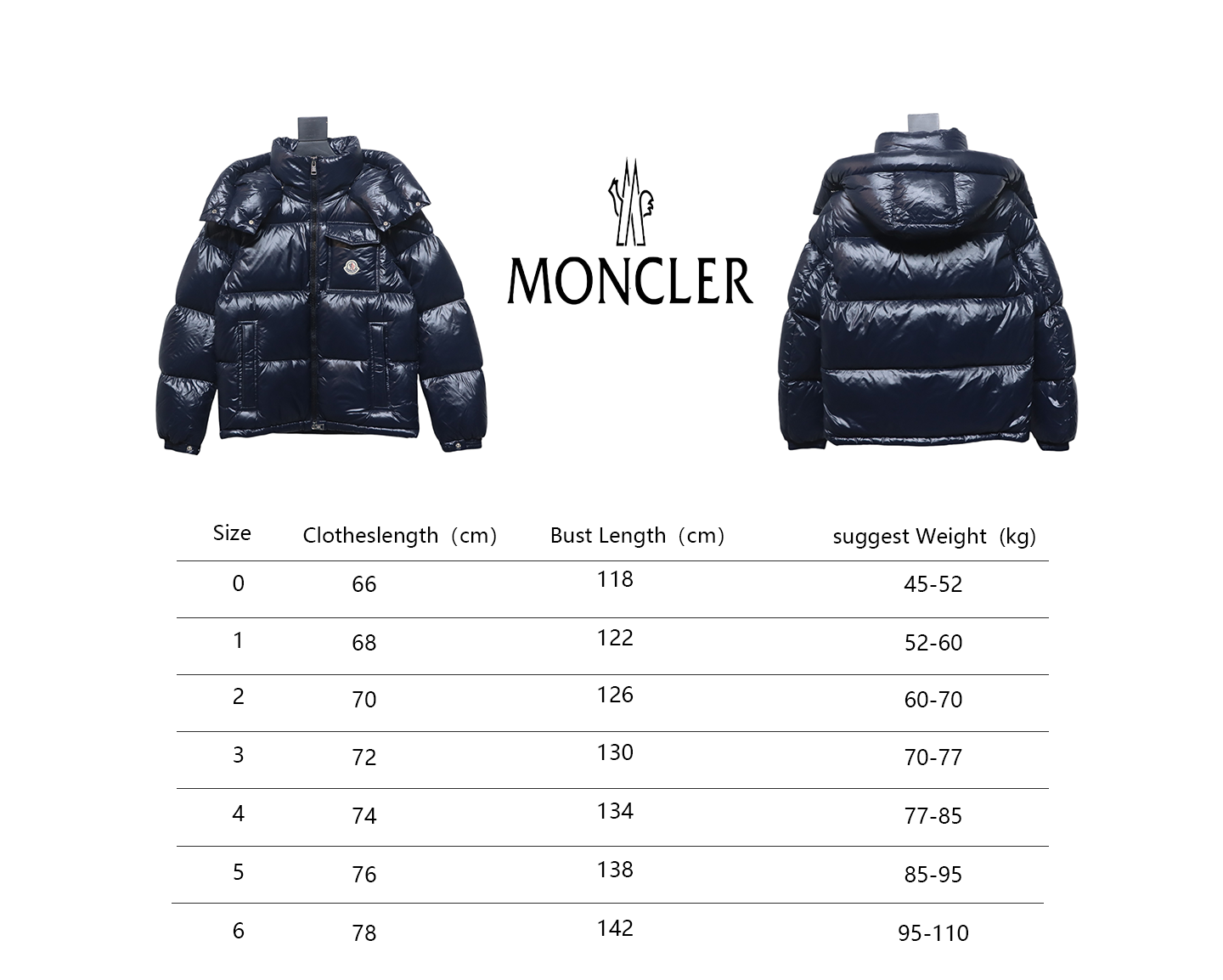 Top Moncler Montbeliard classic down jacket 2