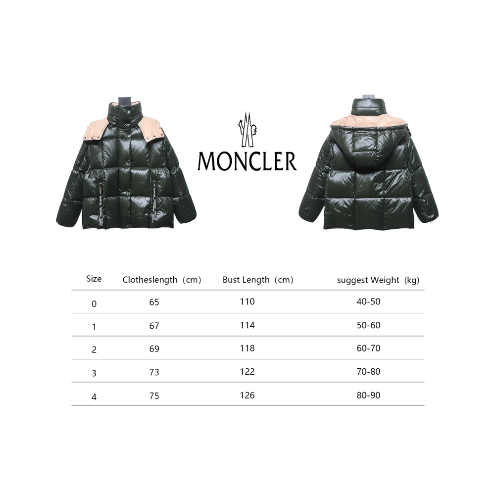 Top Moncler Parana short bread down jacket