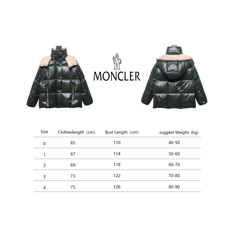 Top Moncler Parana short bread down jacket