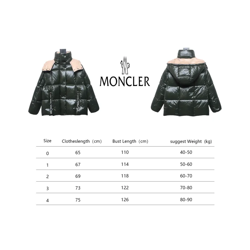 Top Moncler Parana short bread down jacket