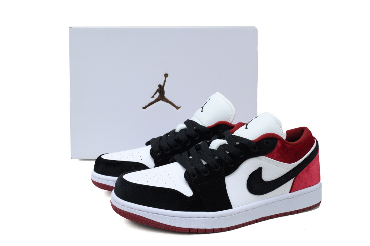 Air Jordan 1 Low SE Velvet Black Toe FZ3242-001 