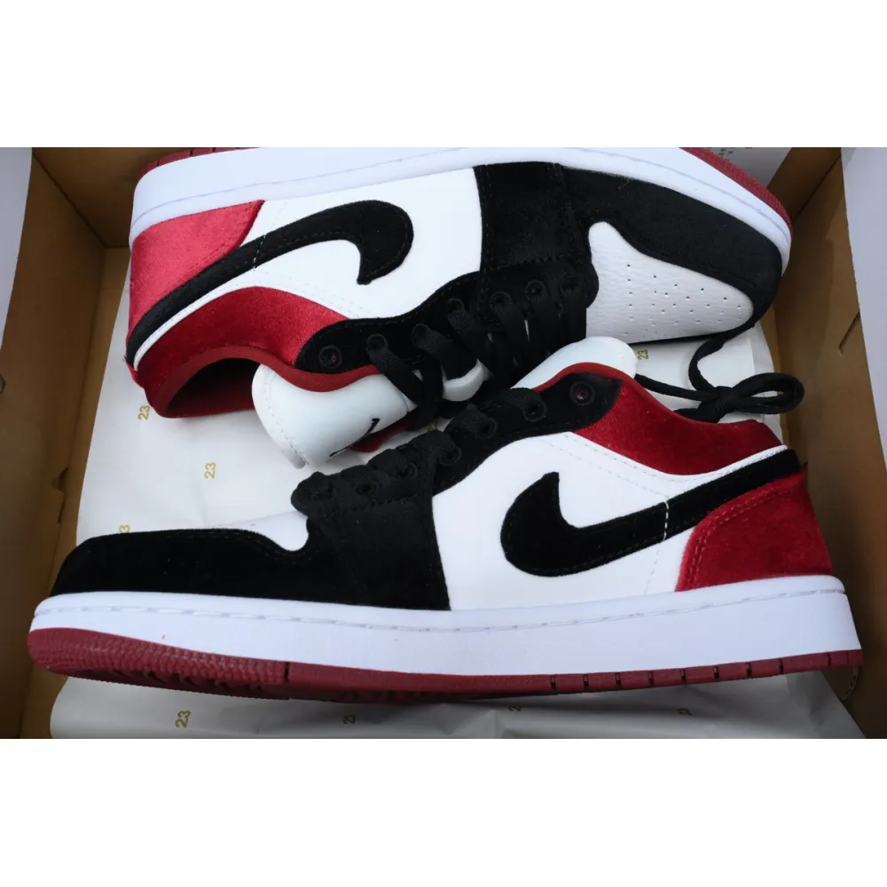 Air Jordan 1 Low SE Velvet Black Toe FZ3242-001 