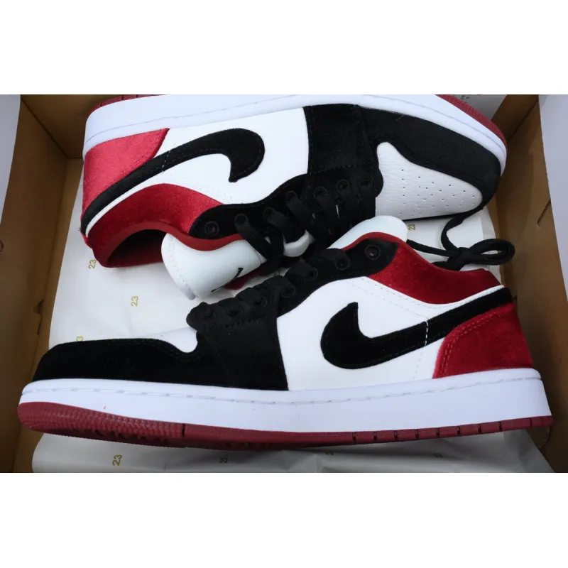 Air Jordan 1 Low SE Velvet Black Toe FZ3242-001 