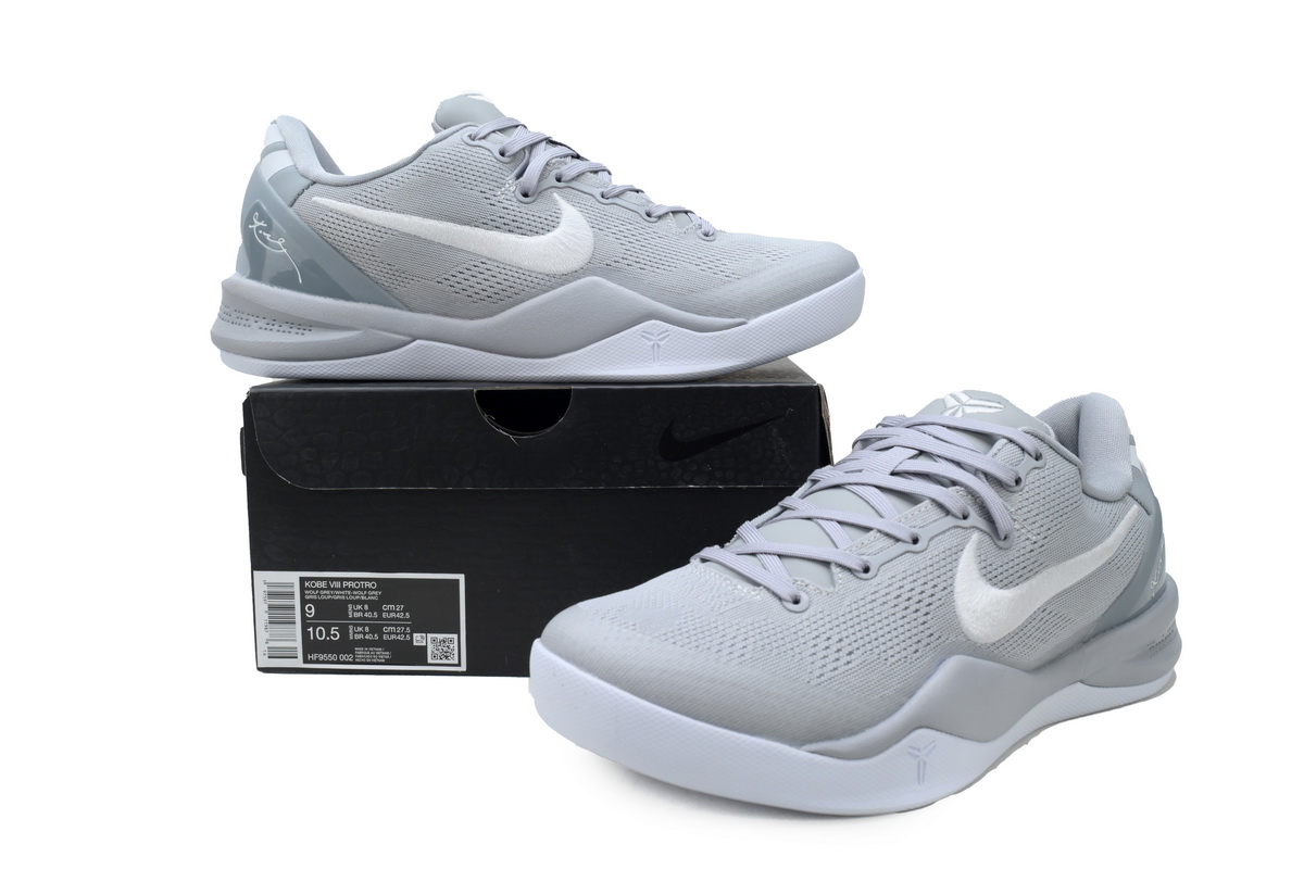 Kobe 8 Protro Wolf Grey Hf9550-002 - Pkgodsneakers.org