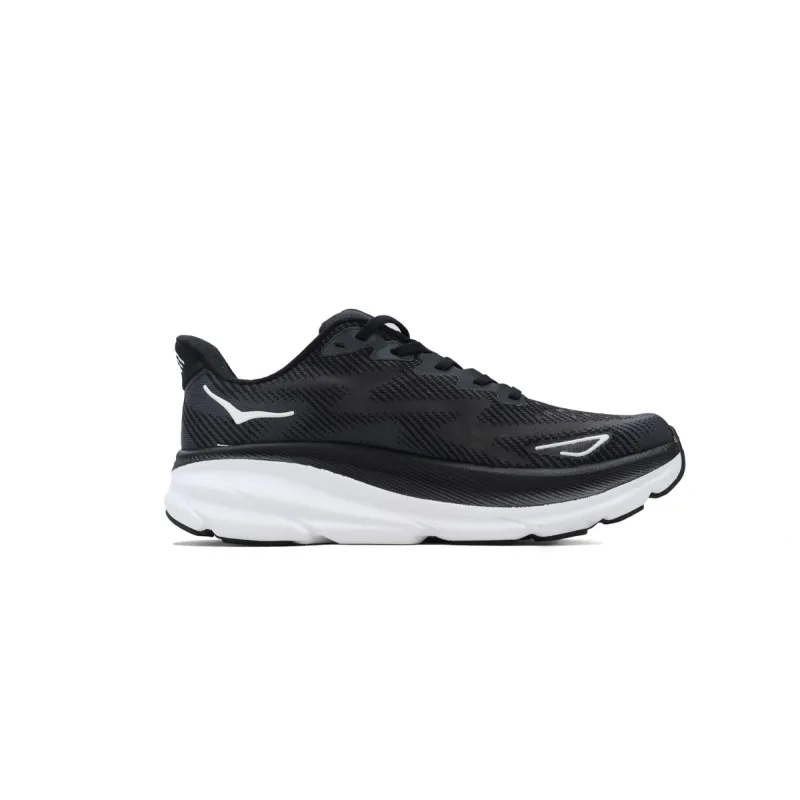 HOKA Clifton 9 2E Wide Black White 1132210-BWHT 