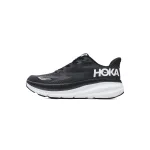 HOKA Clifton 9 2E Wide Black White 1132210-BWHT 