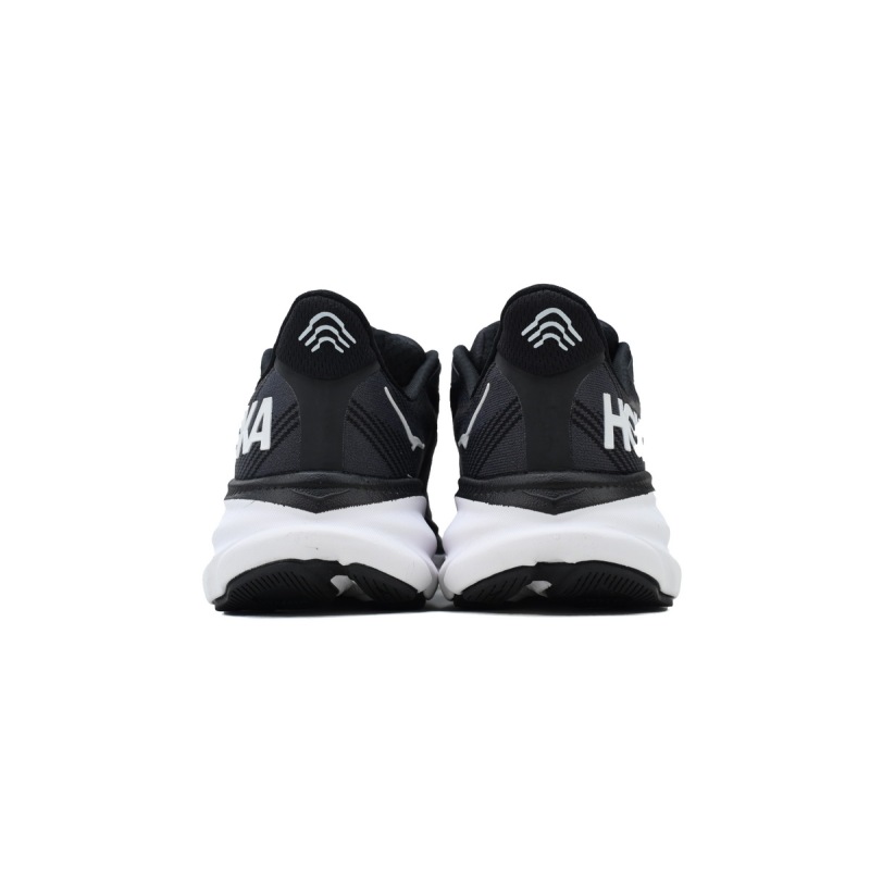HOKA Clifton 9 2E Wide Black White 1132210-BWHT 