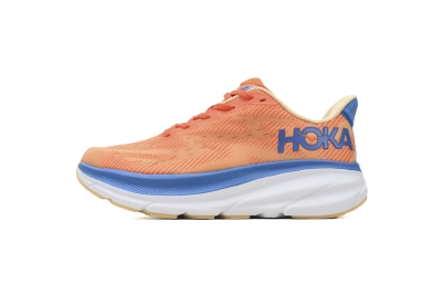 POP HOKA Clifton 9 2E Wide Vibrant Orange Impala 1132210-VOIM  01