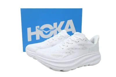 POP HOKA Clifton 9 Triple White 1127895-WWH  02