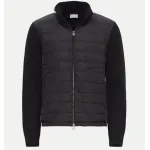 Moncler Paneled Wool Blend Down Jacket
