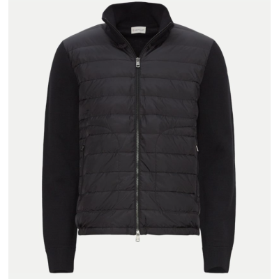 Moncler Paneled Wool Blend Down Jacket 01
