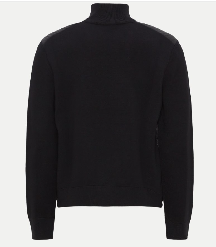 Moncler Paneled Wool Blend Down Jacket