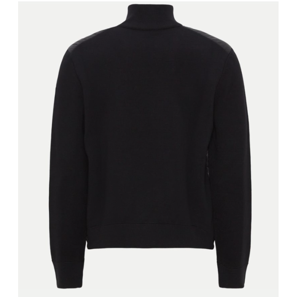 Moncler Paneled Wool Blend Down Jacket