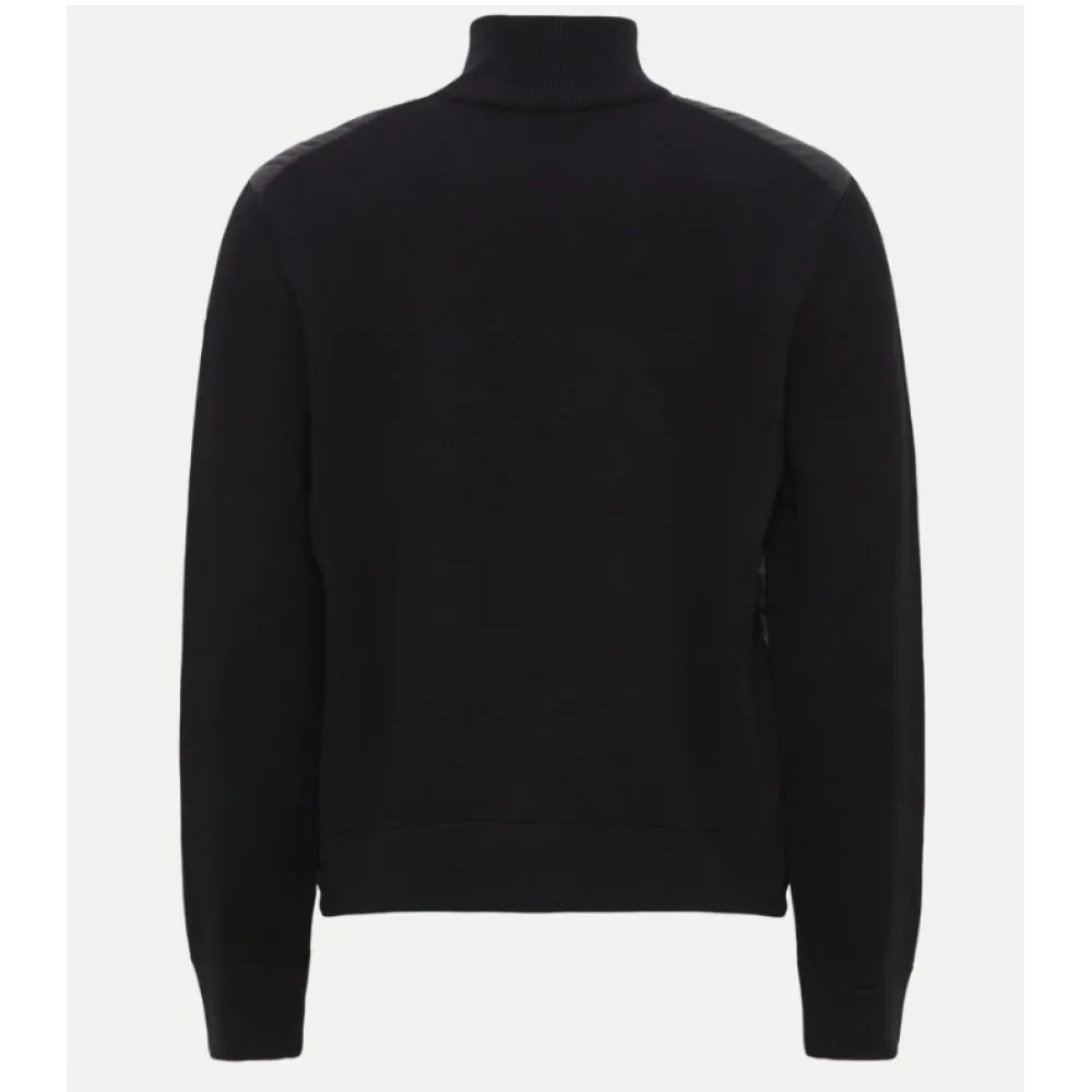 Moncler Paneled Wool Blend Down Jacket