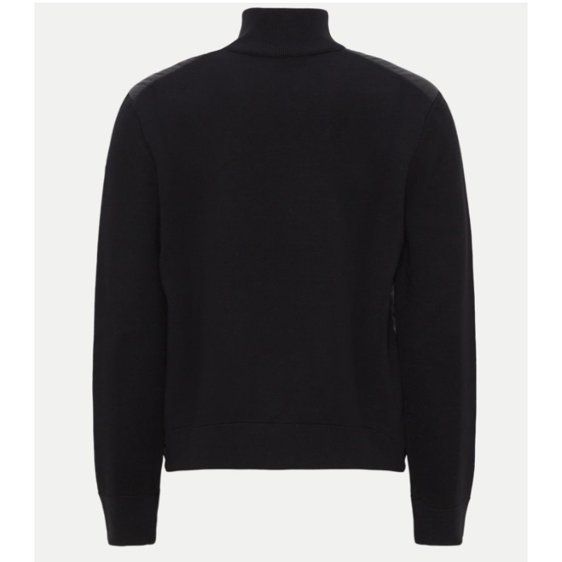 Moncler Paneled Wool Blend Down Jacket