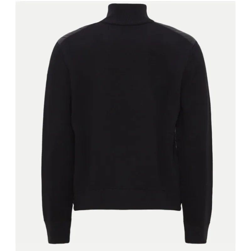 Moncler Paneled Wool Blend Down Jacket