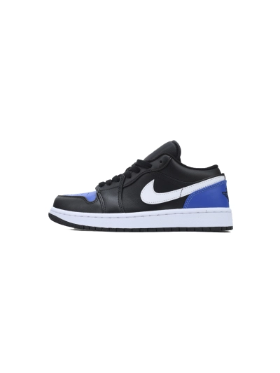 POP Air Jordan 1 Low Black Royal Toe 553558-042  01