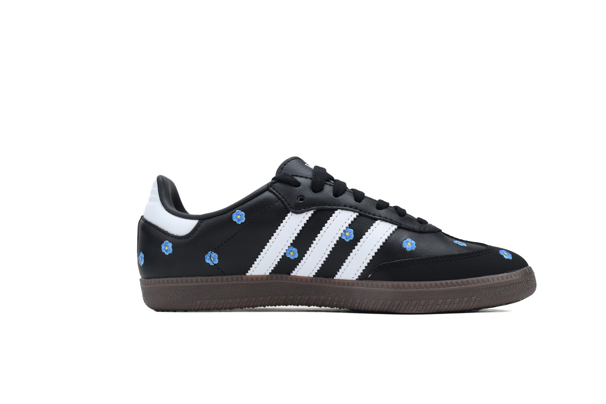 POP Samba OG Black Floral Embroidery IF4397 