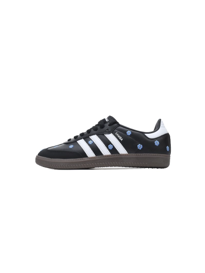 POP Samba OG Black Floral Embroidery IF4397  01