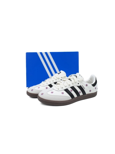 POP Samba OG White Floral Embroidery IF4398  02
