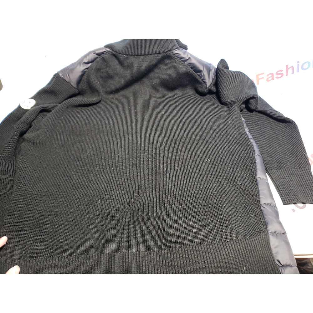 Moncler Paneled Wool Blend Down Jacket