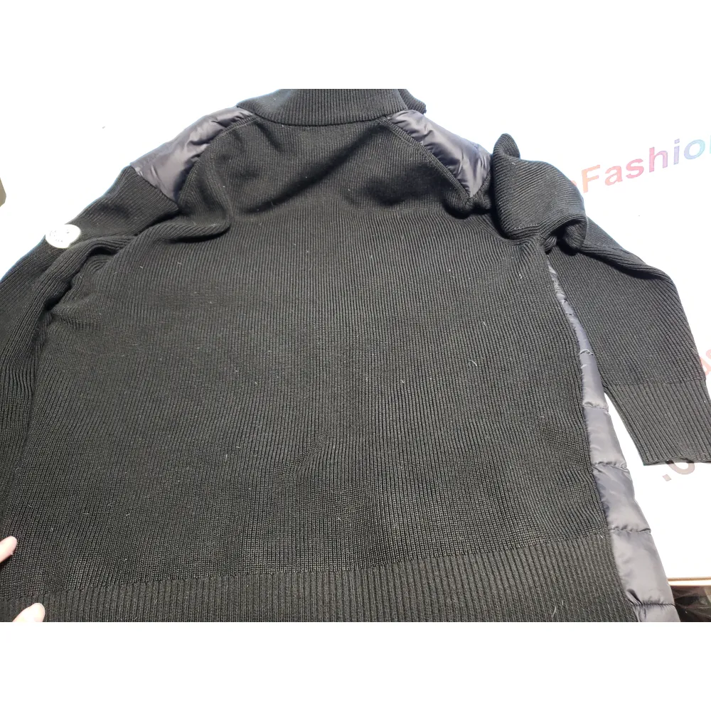 Moncler Paneled Wool Blend Down Jacket