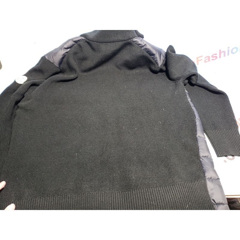 Moncler Paneled Wool Blend Down Jacket