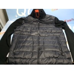 Moncler Paneled Wool Blend Down Jacket