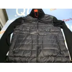 Moncler Paneled Wool Blend Down Jacket