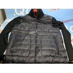 Moncler Paneled Wool Blend Down Jacket