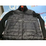 Moncler Paneled Wool Blend Down Jacket
