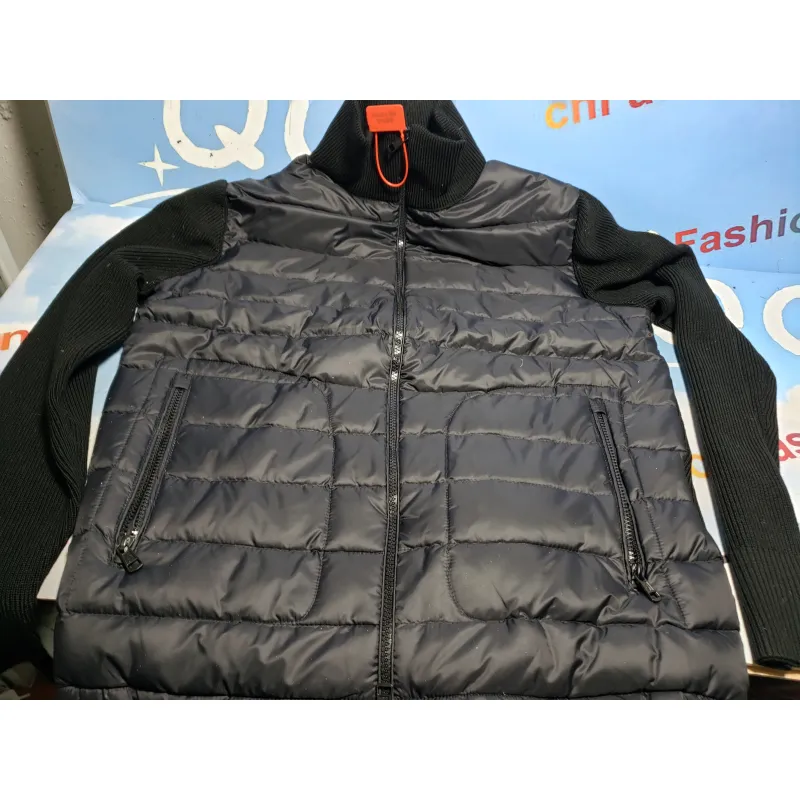 Moncler Paneled Wool Blend Down Jacket