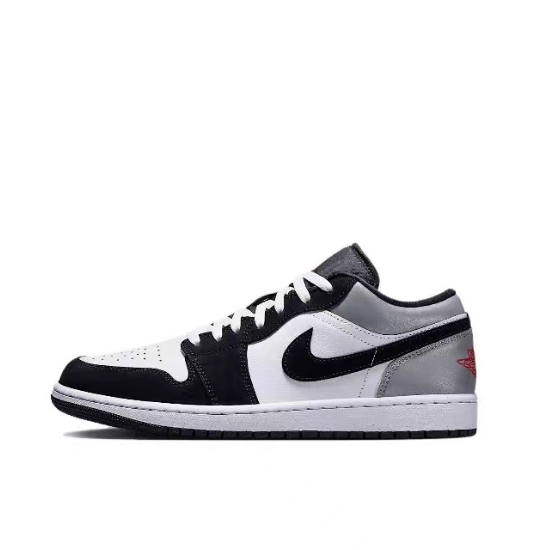 Air Jordan 1 Low White Fire Red Black Matte Silver HF3188-106 