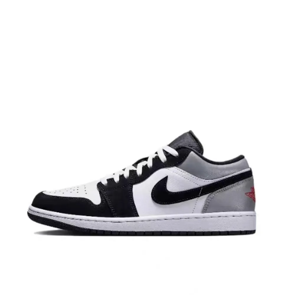 POP Air Jordan 1 Low White Fire Red Black Matte Silver HF3188-106 