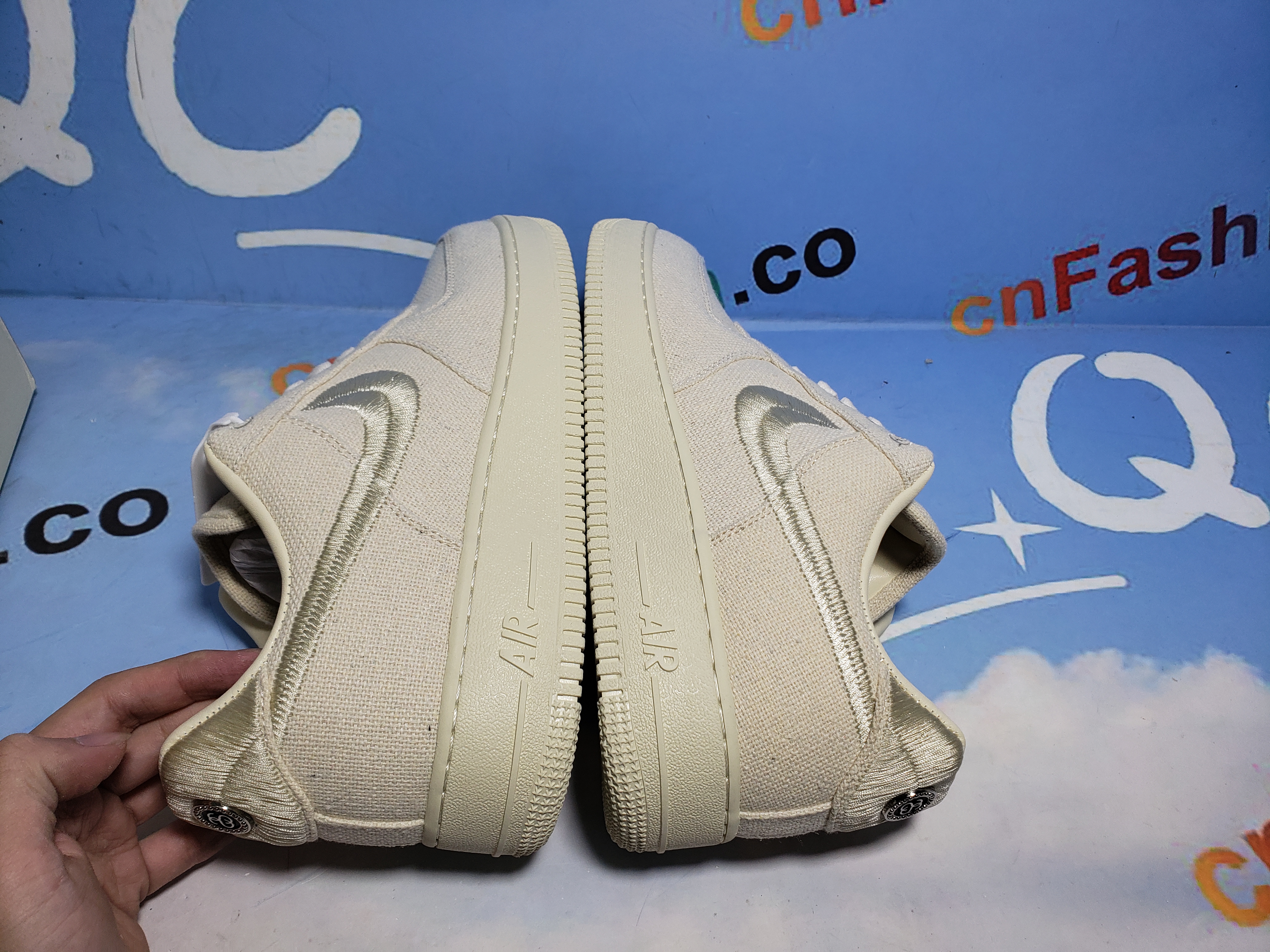 PKGoden Air Force 1 Low Stussy Fossil