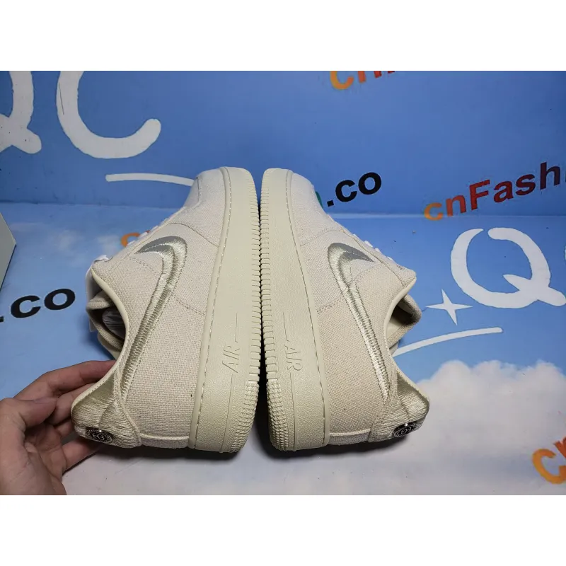 PKGoden Air Force 1 Low Stussy Fossil