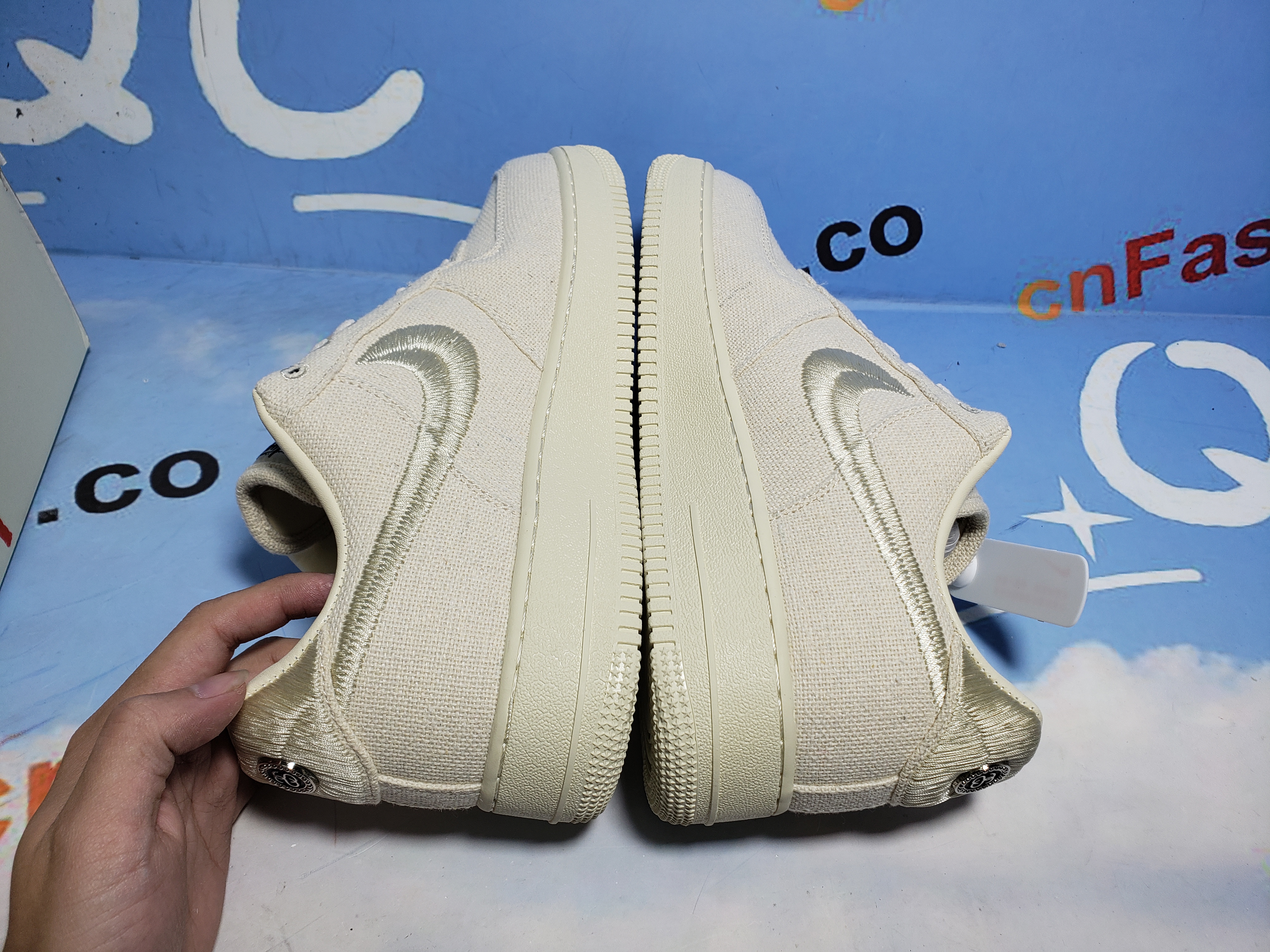 PKGoden Air Force 1 Low Stussy Fossil