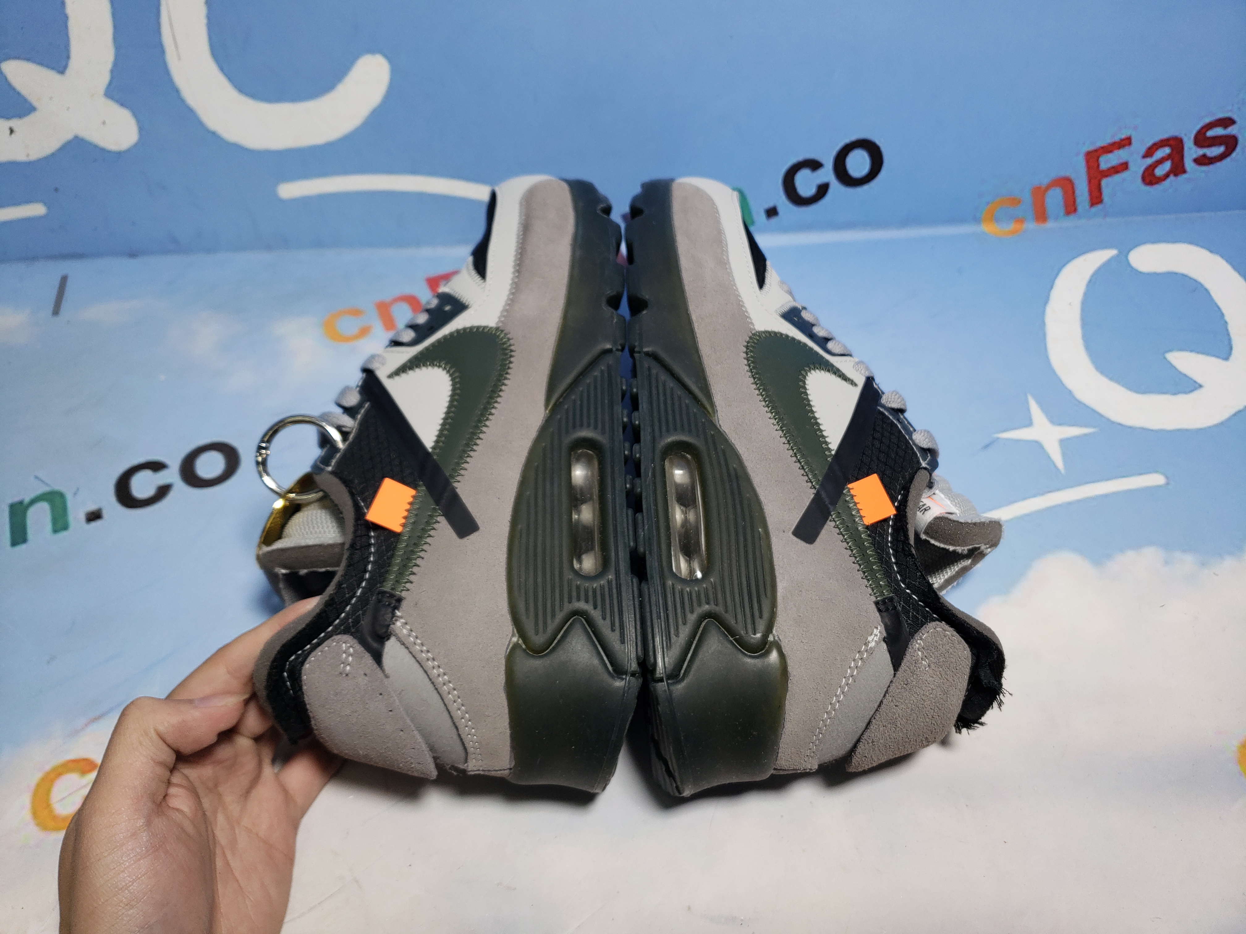 PKGoden OFF-White x Nike Air Max 90 Grey