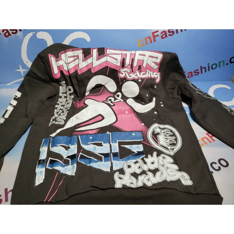 Hellstar Hoodie brown and pink